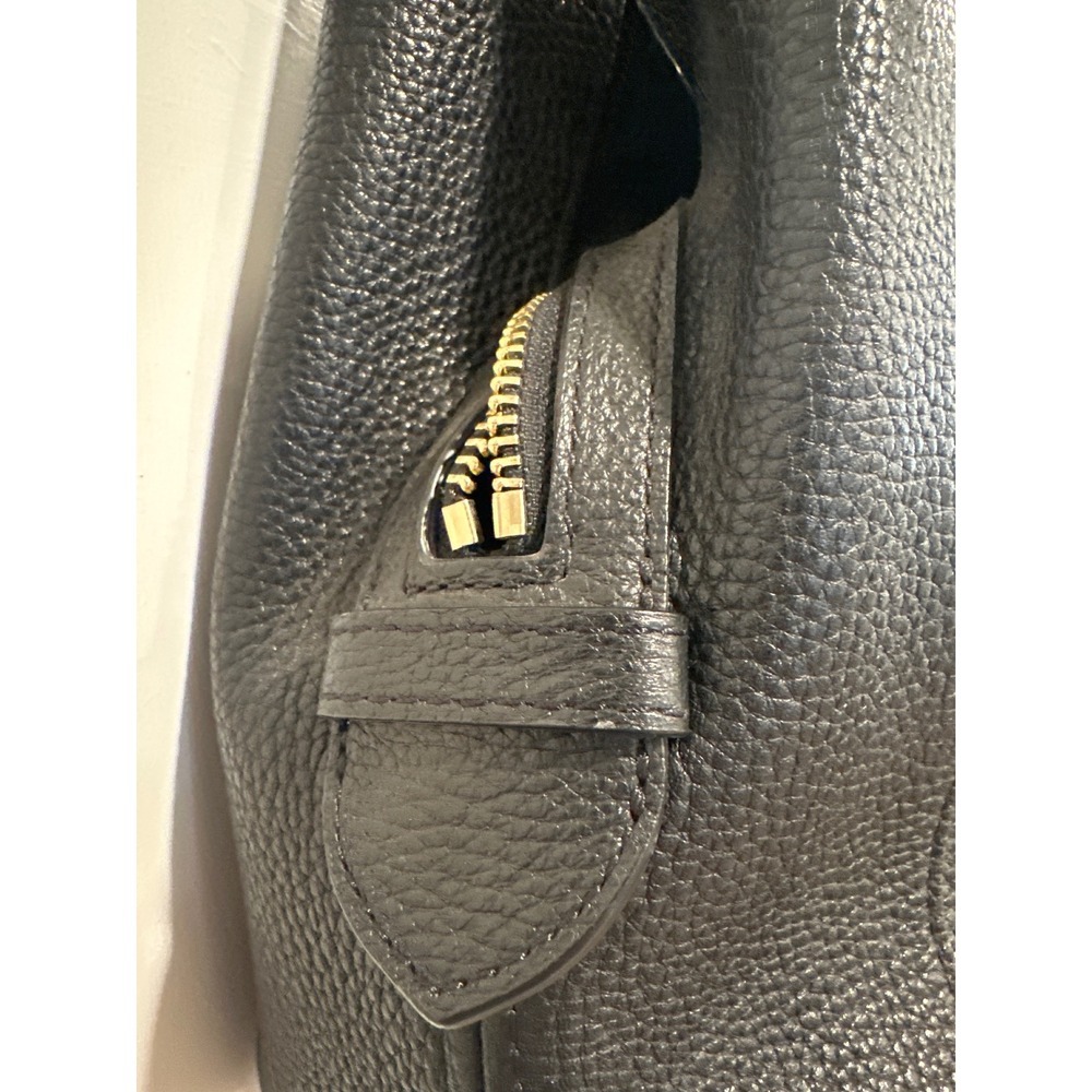Kate Spade New York Pebble Leather Shoulder Bag Black purse Gold Hardware Leila - Picture 3 of 13